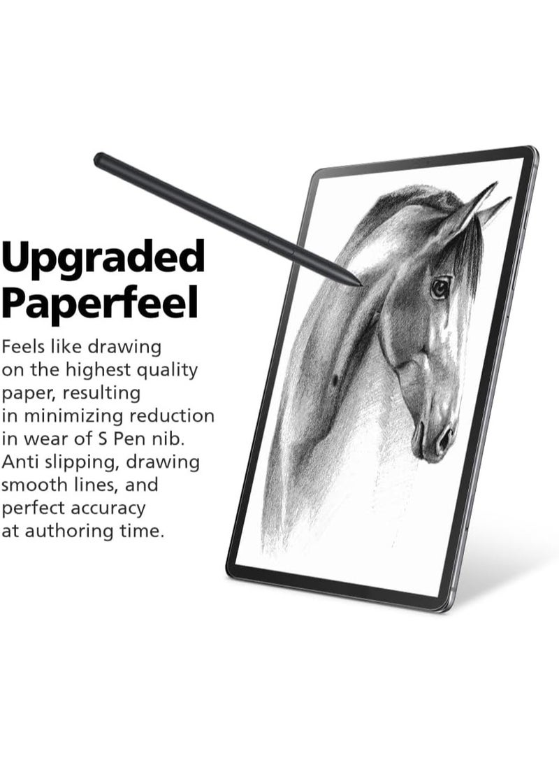 2Pack Paper Feel Screen Protector for Samsung Galaxy Tab S10 Plus/S9 Plus/S8 Plus/Tab S7 Plus/Tab S7 FE (12.4 Inch) - Write and Draw Like on Paper, Matte PET Film, Nib Friendly, Anti-Glare - Image 2